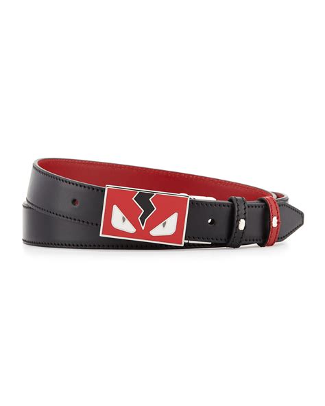 fendi monster beltt red|reversible Fendi belt.